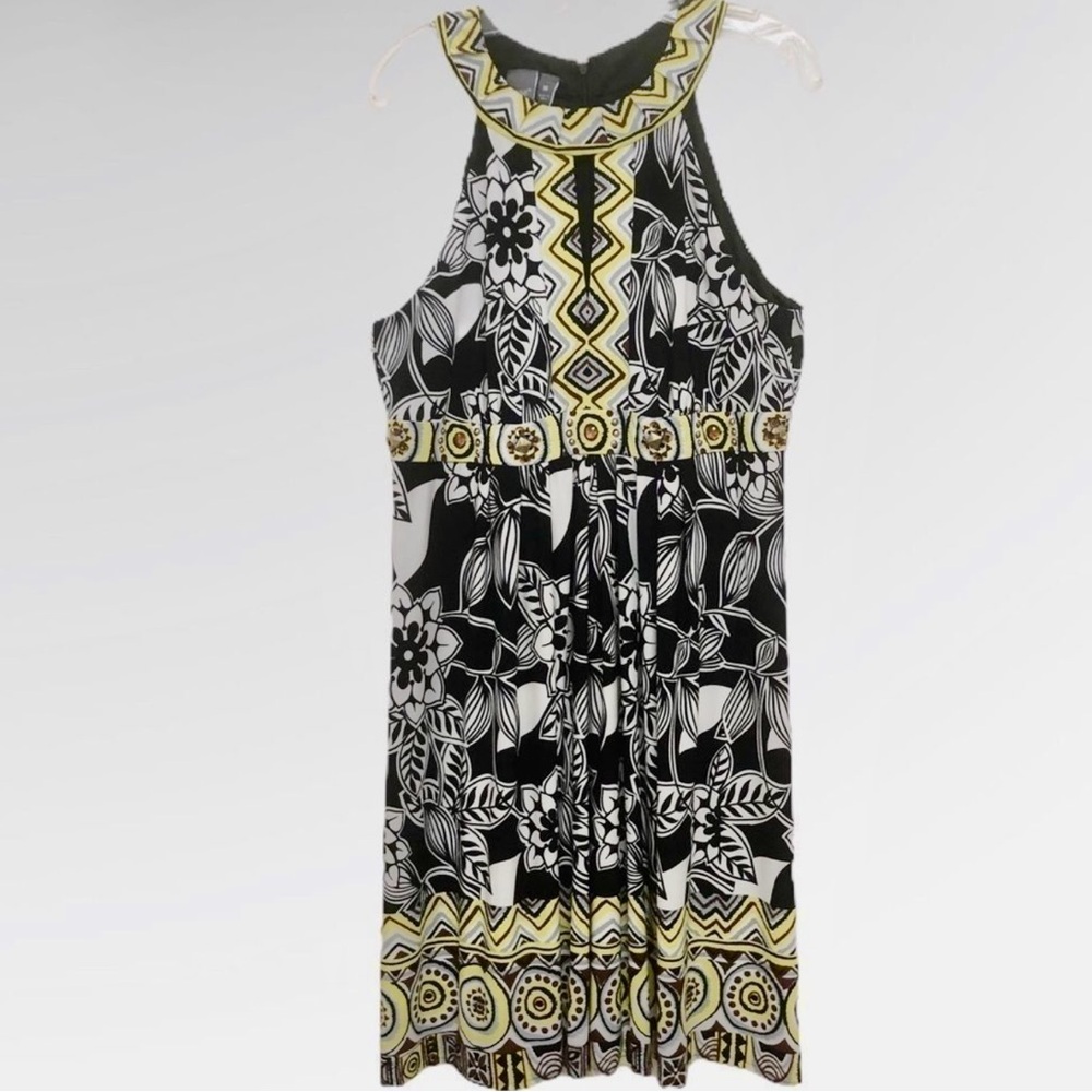 Muse Floral Dress, sleeveless, size 16